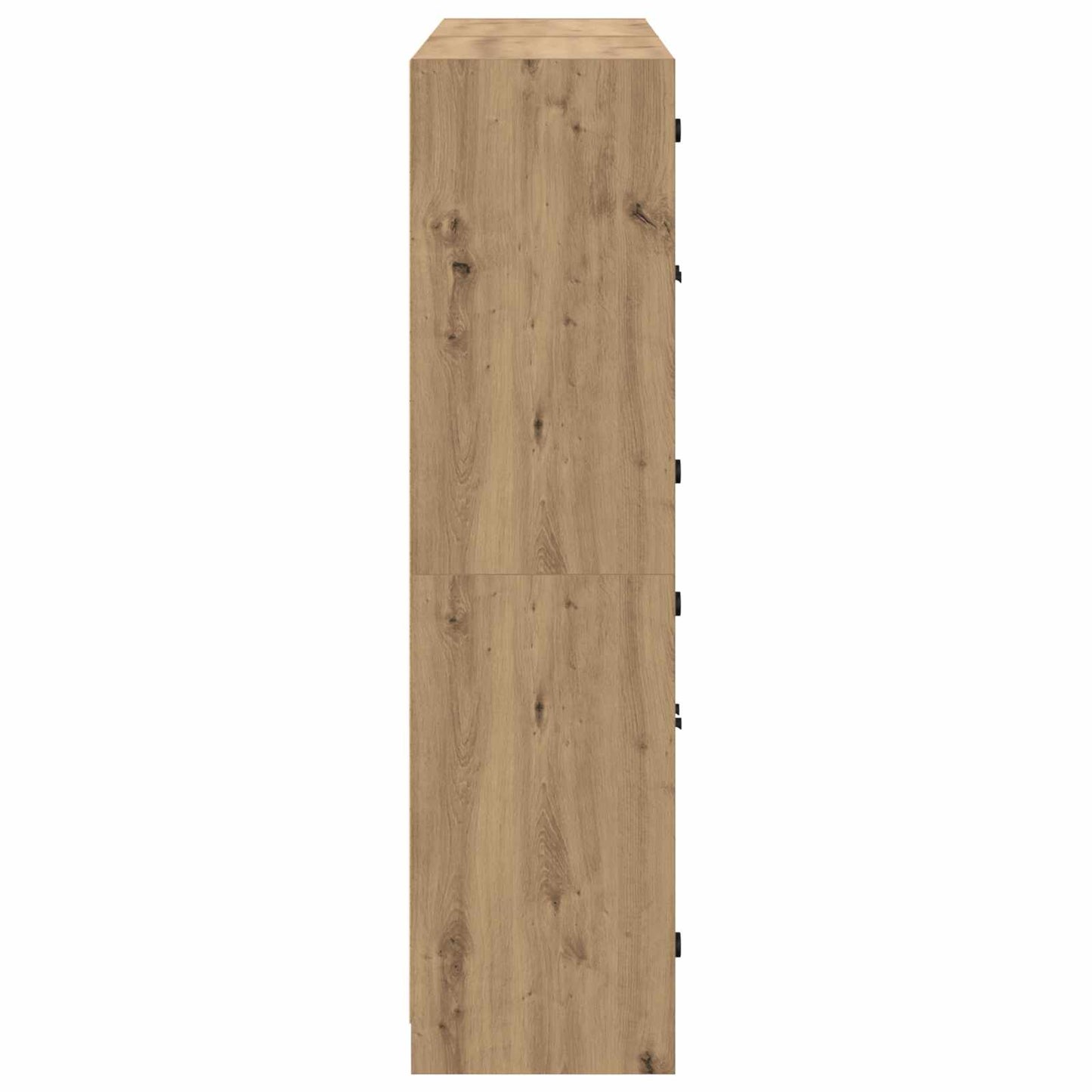 Vysoký Bufet 2 Ks Artisanový Dub 68 X 37 X 142 Cm