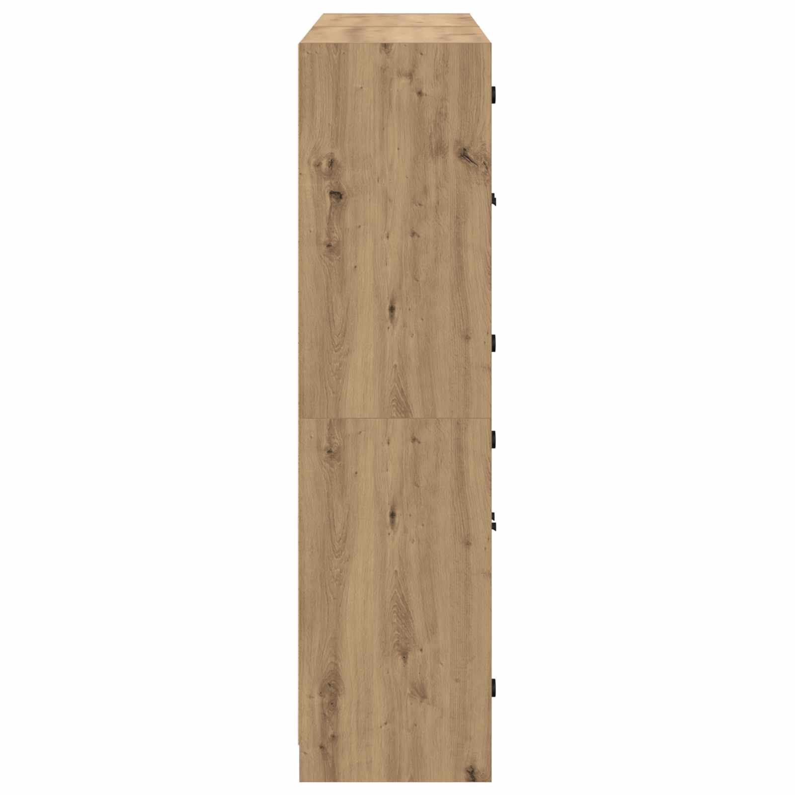 Vysoký Bufet 2 Ks Artisanový Dub 68 X 37 X 142 Cm