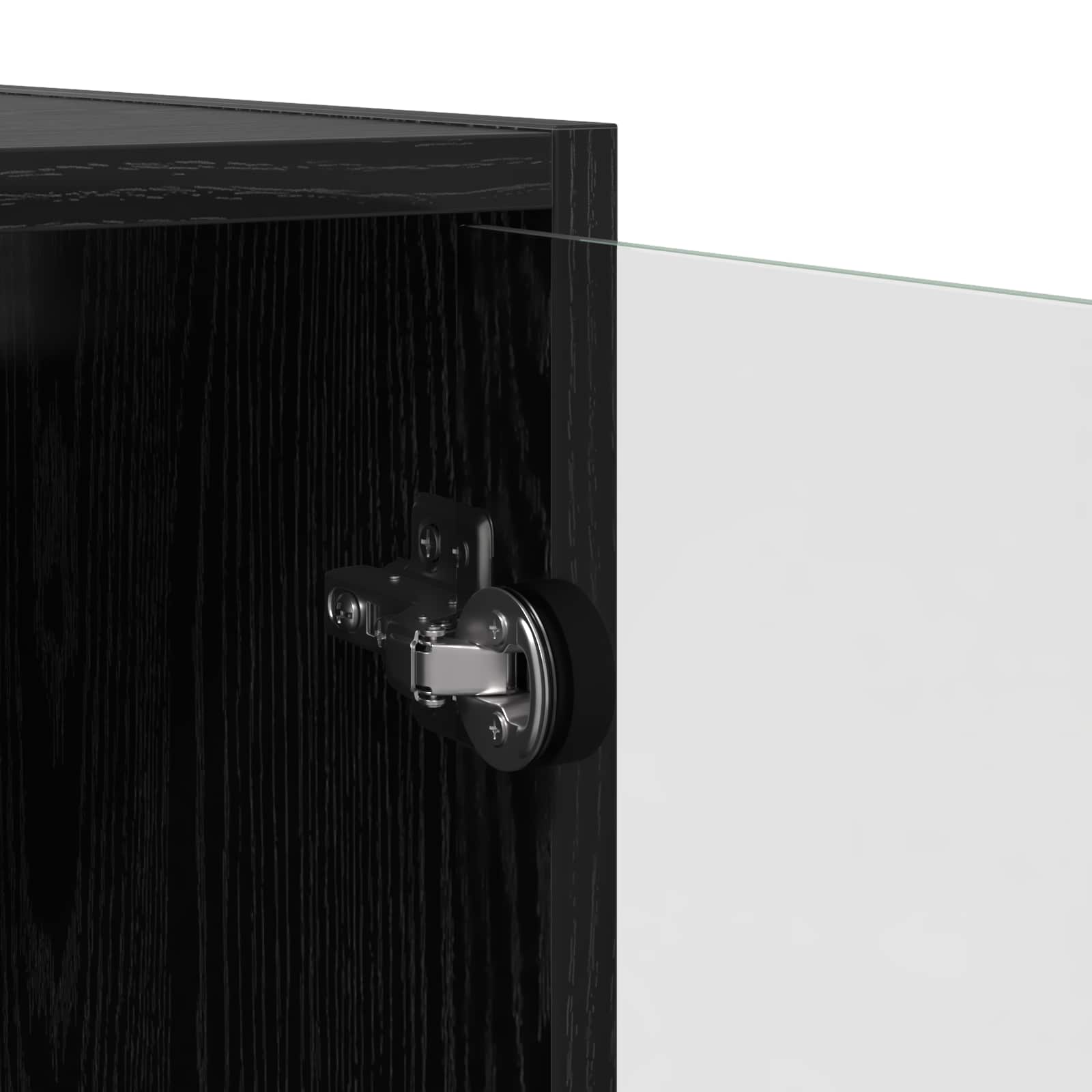 Vysoký Bufet 2 Ks Černý Dub 68 X 37 X 142 Cm Kompozitní Dřevo