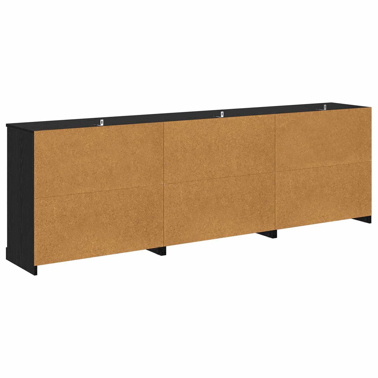 Konzole 3 Ks Černý Dub 210 X 35,5 X 67,5 Cm Kompozitní Dřevo