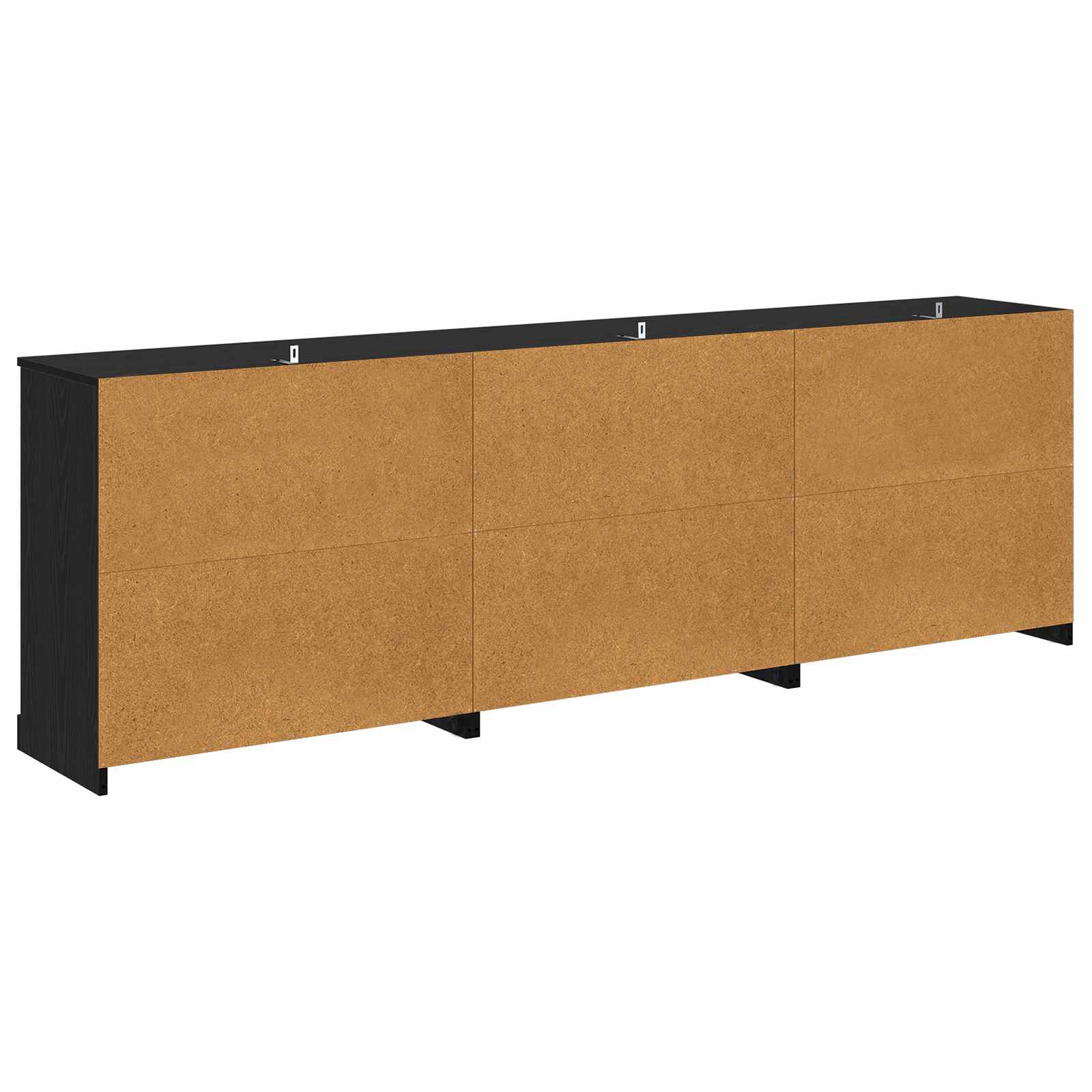 Konzole 3 Ks Černý Dub 210 X 35,5 X 67,5 Cm Kompozitní Dřevo