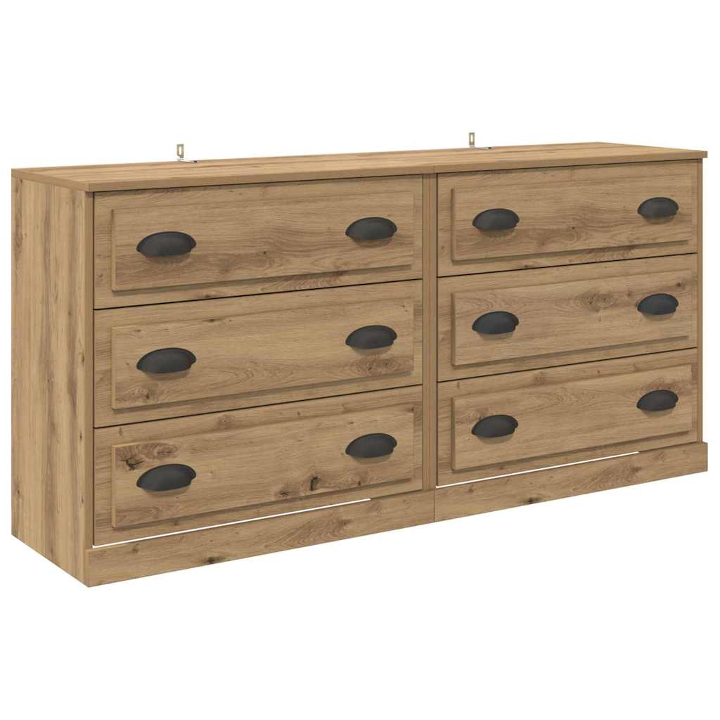 Konzole 2 Ks Artisanový Dub 70 X 35,5 X 67,5 Cm