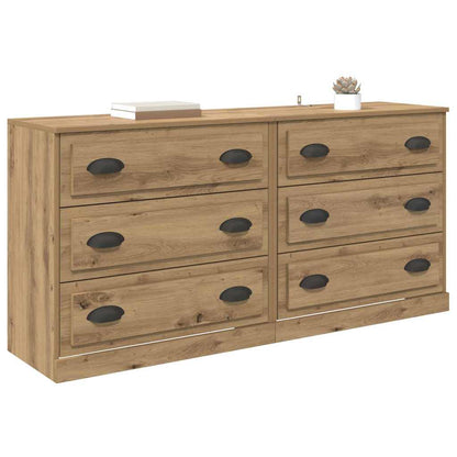 Konzole 2 Ks Artisanový Dub 70 X 35,5 X 67,5 Cm