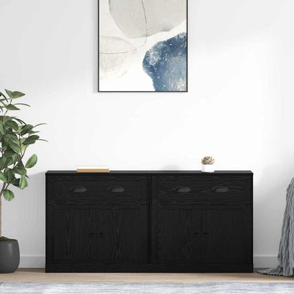 Konzole 2 Ks Černý Dub 70 X 35,5 X 67,5 Cm Kompozitní Dřevo