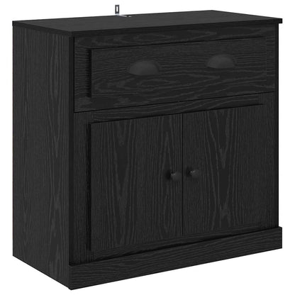 Konzole 2 Ks Černý Dub 70 X 35,5 X 67,5 Cm Kompozitní Dřevo