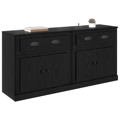 Konzole 2 Ks Černý Dub 70 X 35,5 X 67,5 Cm Kompozitní Dřevo