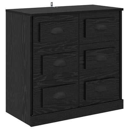 Konzole 2 Ks Černý Dub 70 X 35,5 X 67,5 Cm Kompozitní Dřevo