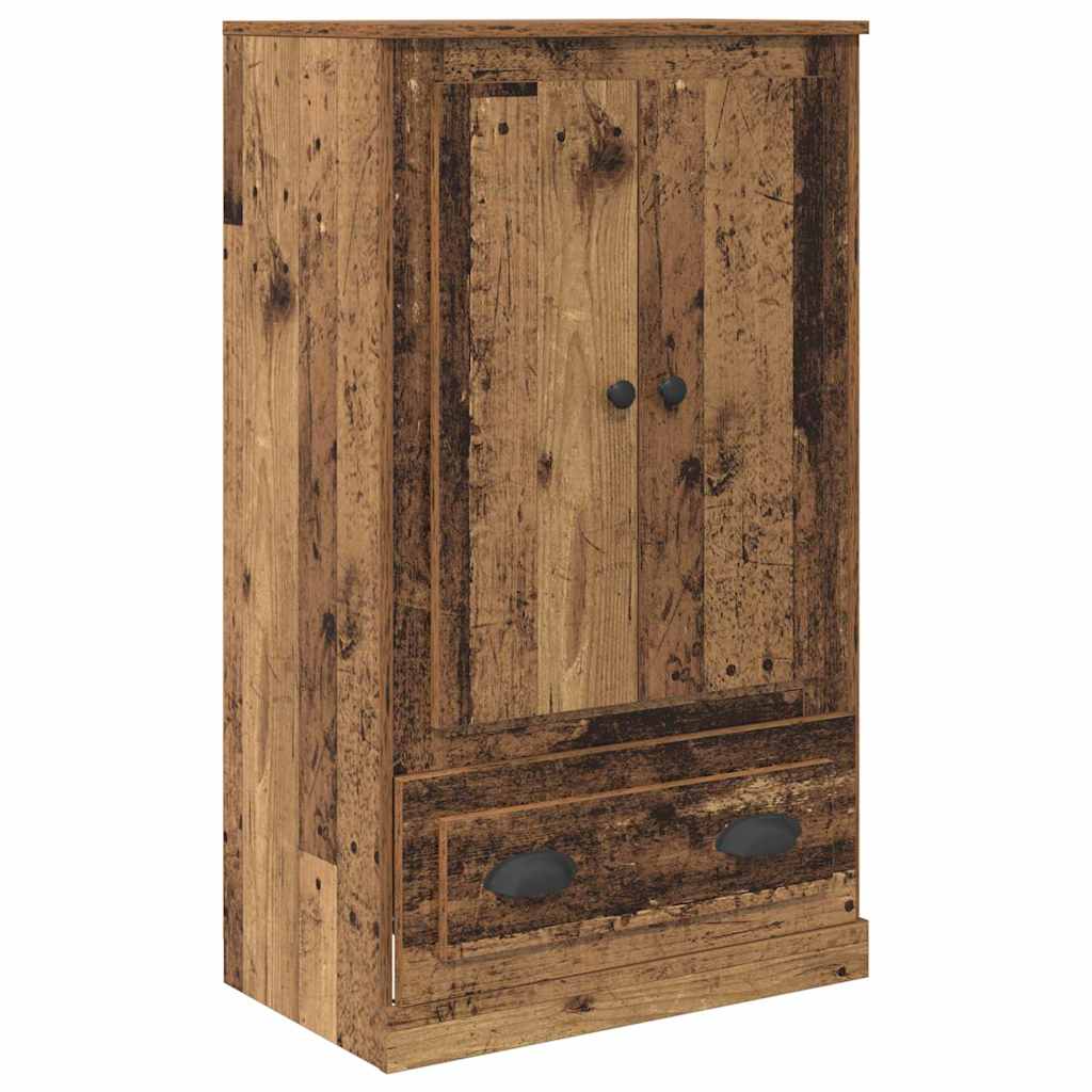 Vysoký Bufet 3 Ks Staré Dřevo 132 X 35,5 X 103,5 Cm