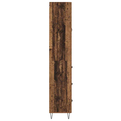 Vysoký Bufet Staré Dřevo 69,5 X 34 X 90 Cm Kompozitní Dřevo