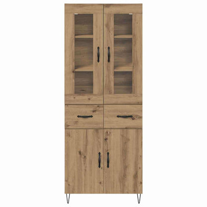 Vysoký Bufet Artisanový Dub 69,5 X 34 X 90 Cm Kompozitní Dřevo