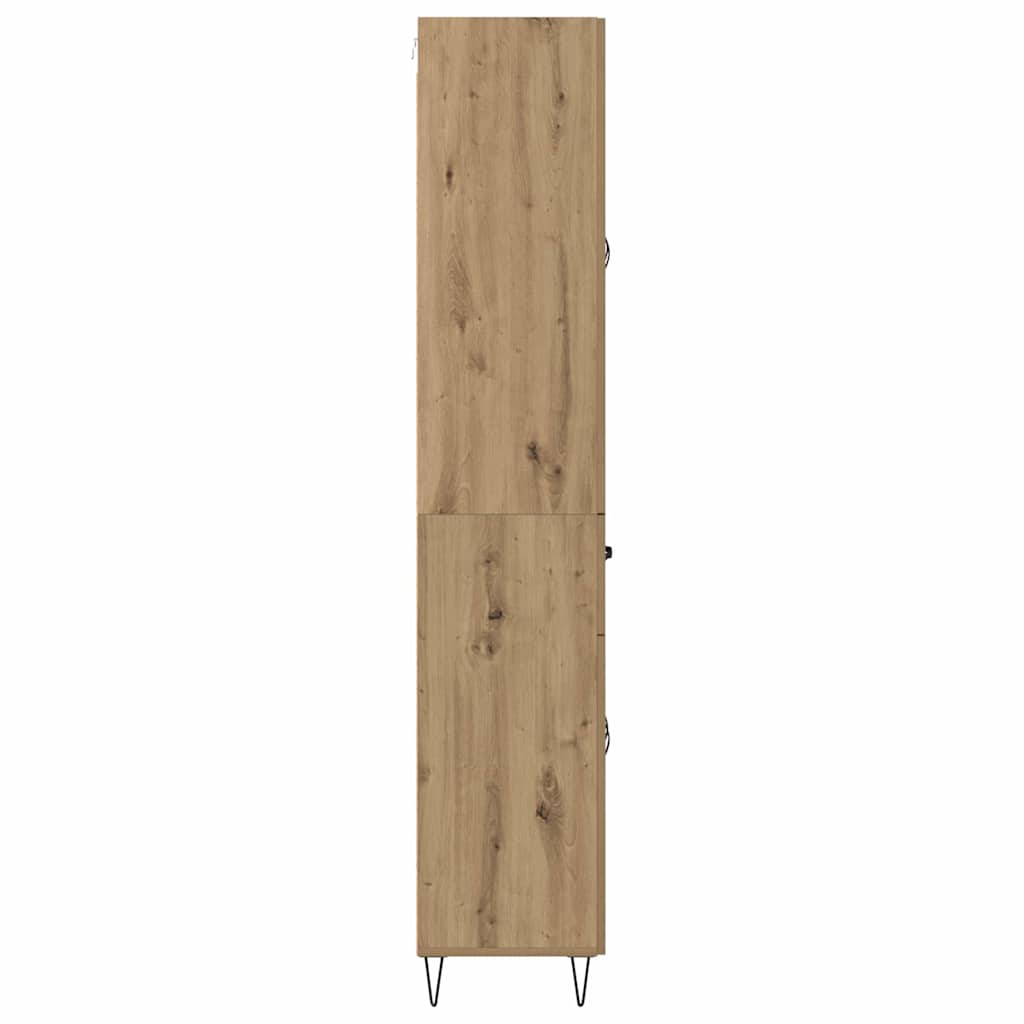 Vysoký Bufet Artisanový Dub 69,5 X 34 X 90 Cm Kompozitní Dřevo