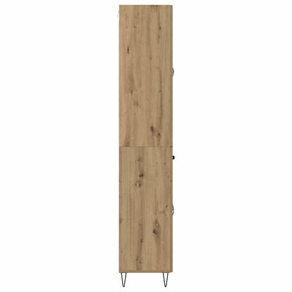 Vysoký Bufet Artisanový Dub 69,5 X 34 X 90 Cm Kompozitní Dřevo