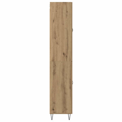 Vysoký Bufet Artisanový Dub 69,5 X 34 X 90 Cm Kompozitní Dřevo