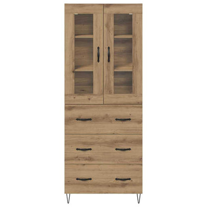 Vysoký Bufet Artisanový Dub 69,5 X 34 X 90 Cm Kompozitní Dřevo