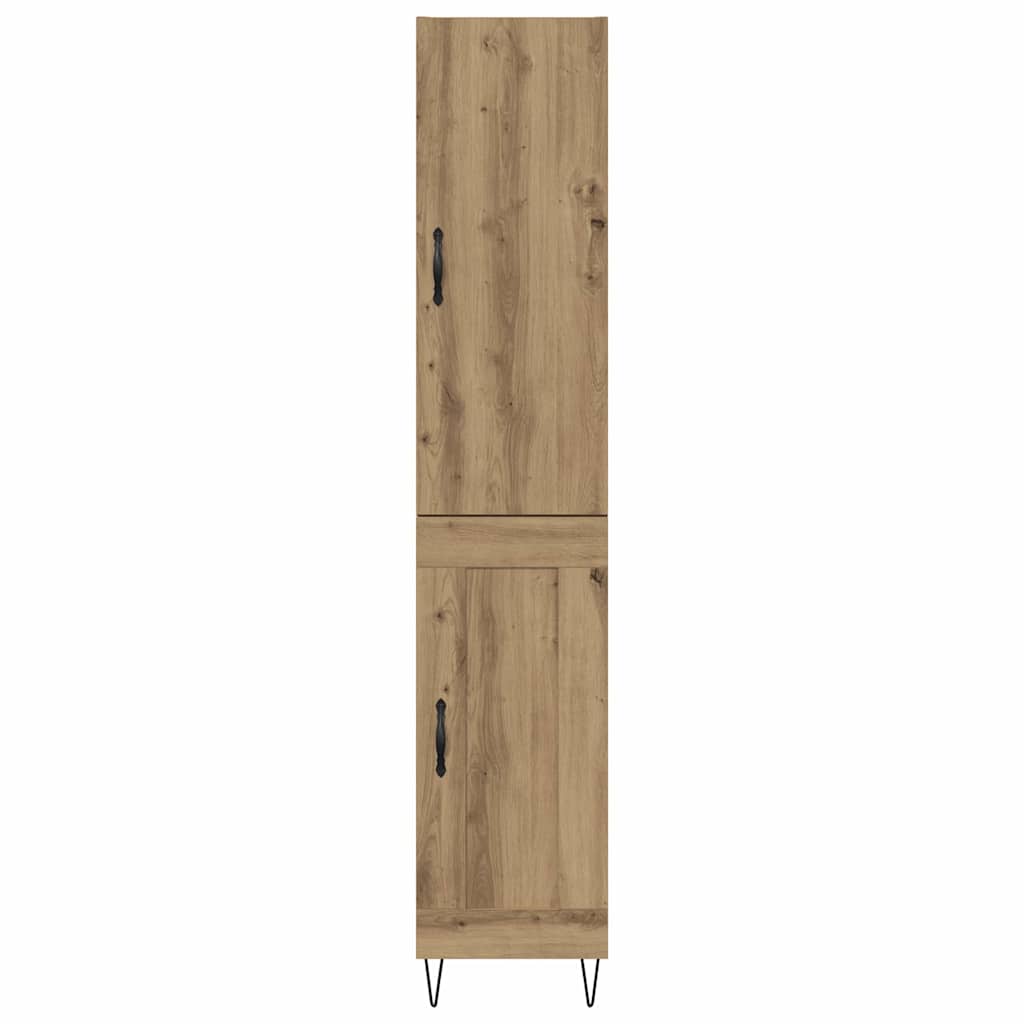 Vysoký Bufet Artisanový Dub 34,5 X 34 X 90 Cm Kompozitní Dřevo