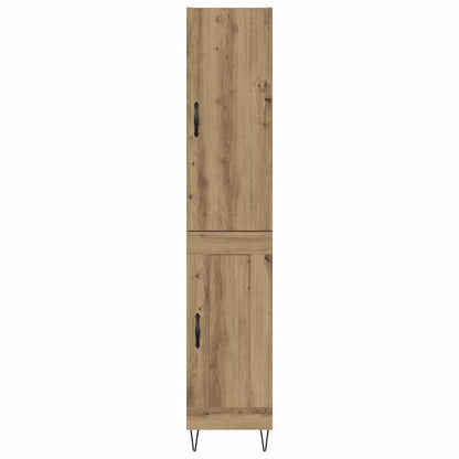 Vysoký Bufet Artisanový Dub 34,5 X 34 X 90 Cm Kompozitní Dřevo
