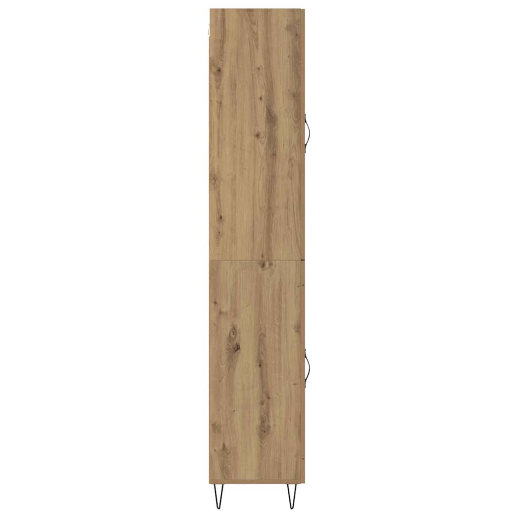 Vysoký Bufet Artisanový Dub 34,5 X 34 X 90 Cm Kompozitní Dřevo