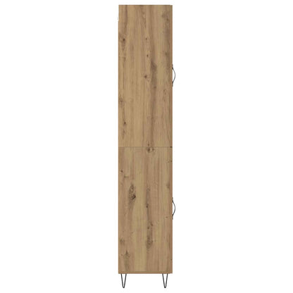 Vysoký Bufet Artisanový Dub 34,5 X 34 X 90 Cm Kompozitní Dřevo
