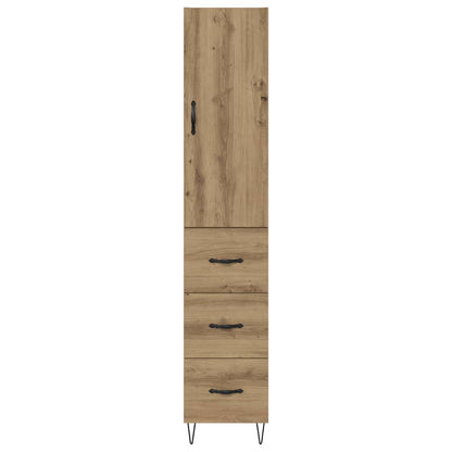 Vysoký Bufet Artisanový Dub 34,5 X 34 X 90 Cm Kompozitní Dřevo