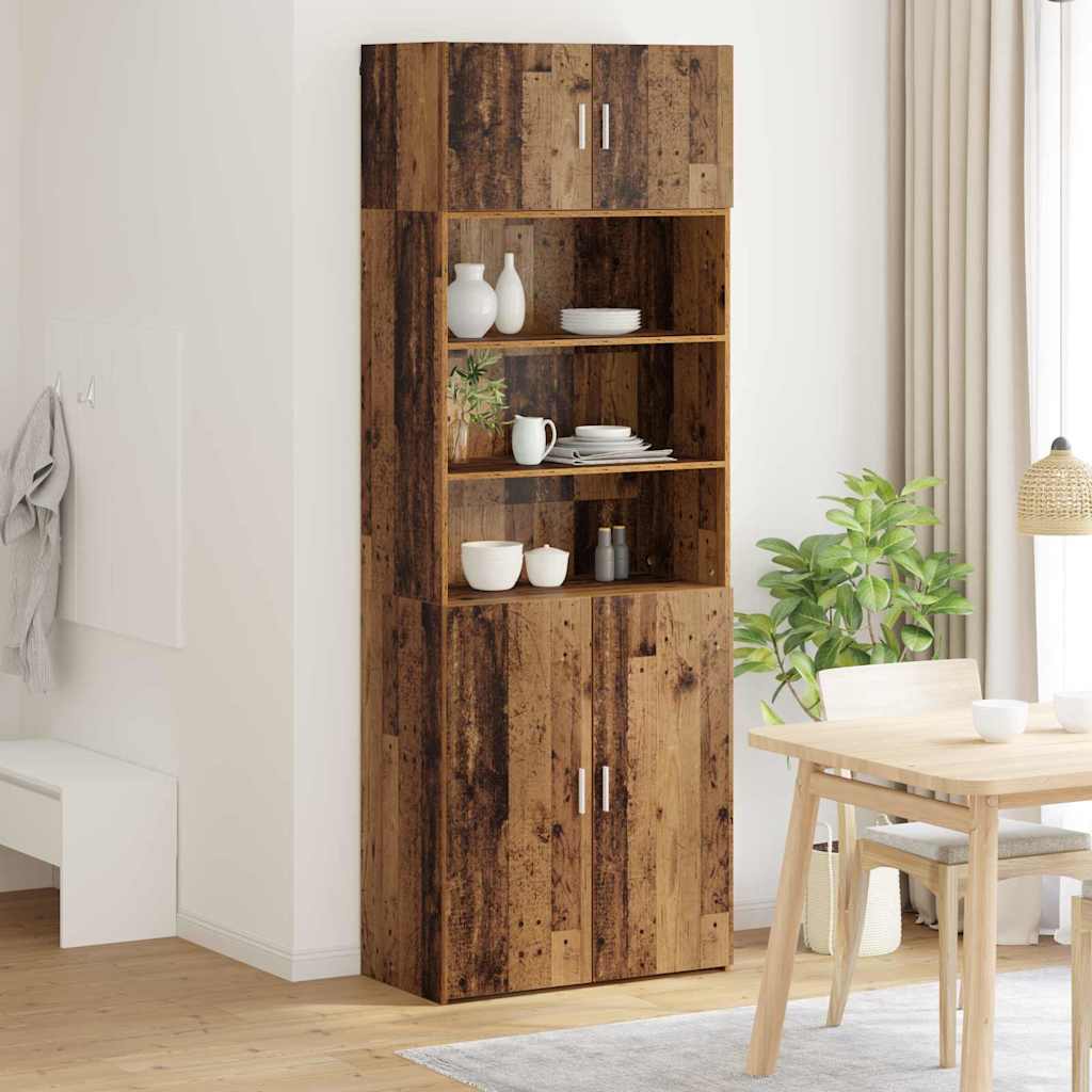 Úložná Skříňka 80 X 42,5 X 225 Cm Kompozitní Dřevo