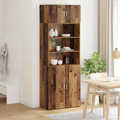Úložná Skříňka 80 X 42,5 X 225 Cm Kompozitní Dřevo