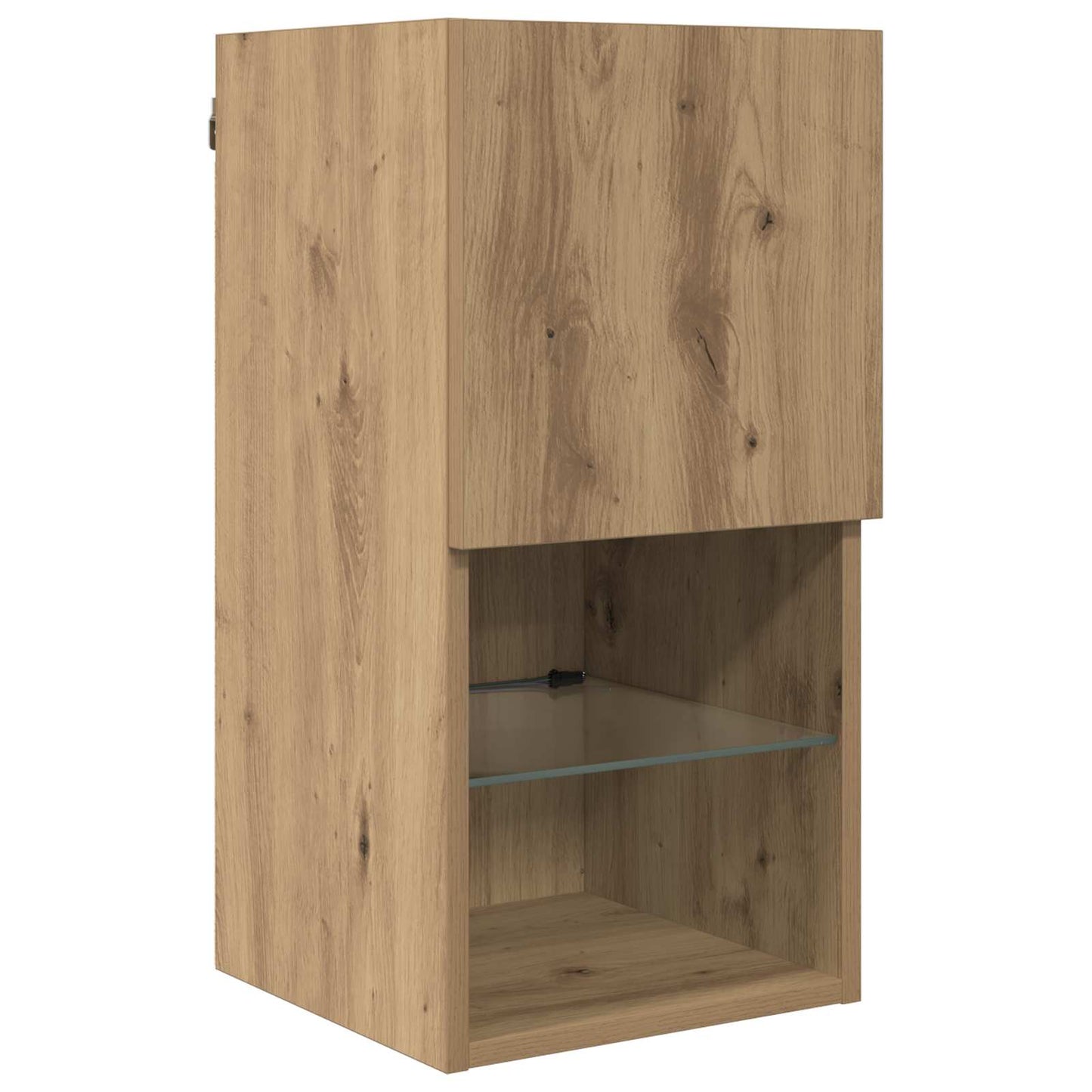 Tv Nástěnné Jednotky S Led 6 Ks Artisanový Dub Kompozitní Dřevo