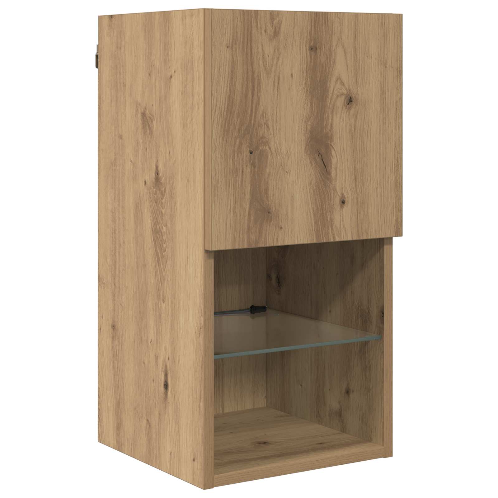Tv Nástěnné Jednotky S Led 6 Ks Artisanový Dub Kompozitní Dřevo