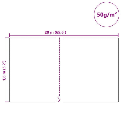 Fleece Pro Ochranu Rostlin Před Mrazem Zelená 20 X 1,6 M