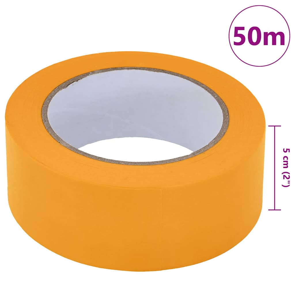 Maskovací Pásky Pro Malíře 50 Ks Žlutá 50Mm X 50M Papír