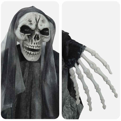 Halloweenský Visící Duch 3 Ks Černá 66 X 110 Cm Polyester
