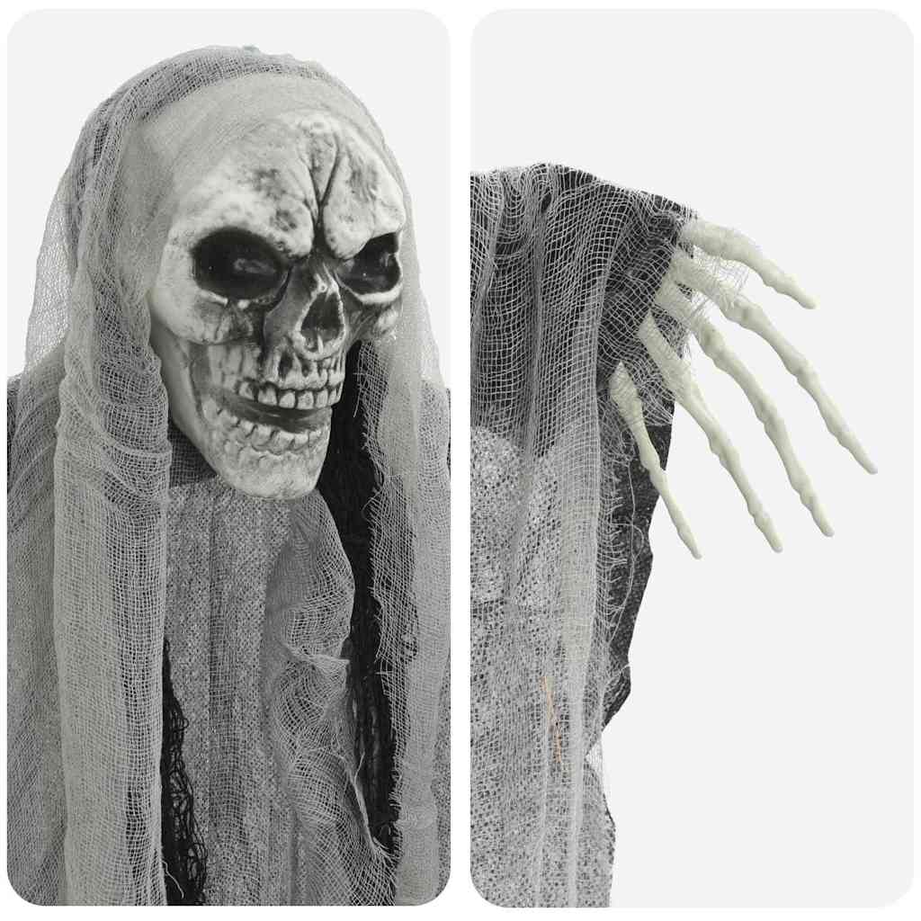 Halloweenský Visící Duch 3 Ks Černá 66 X 110 Cm Polyester