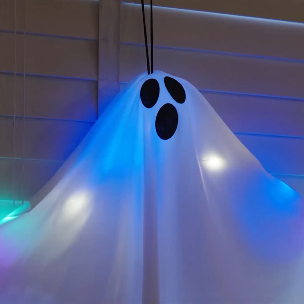 Halloweenský Visící Duch 3 Ks Bílá 52 X 62 Cm Polyester