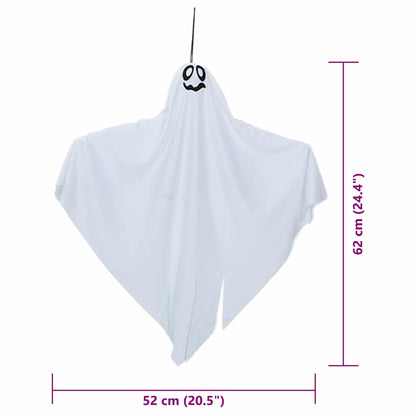 Halloweenský Visící Duch 3 Ks Bílá 52 X 62 Cm Polyester