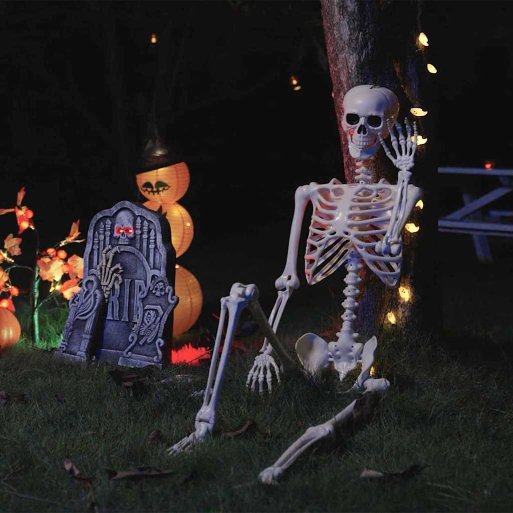 Halloweenský Kostlivec 2 Ks Bílá 85 Cm Pvc