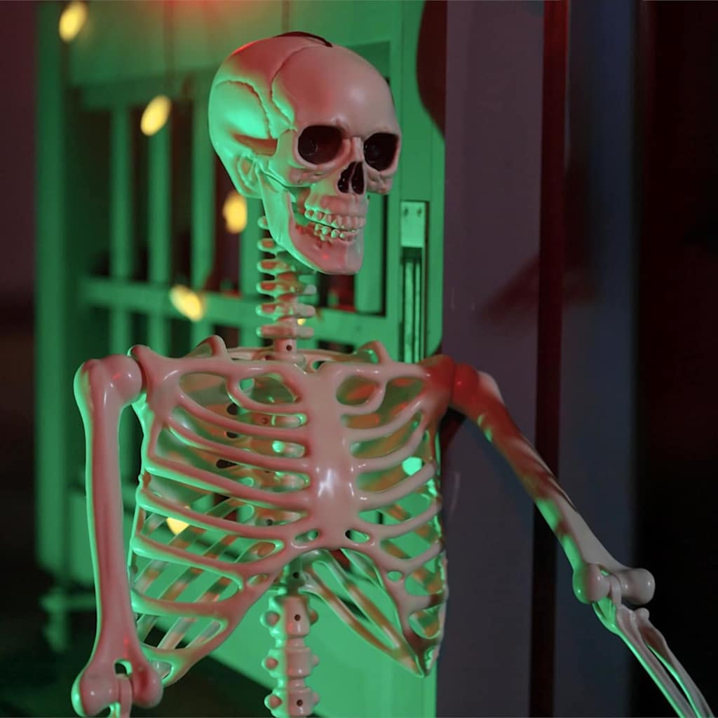 Halloweenský Kostlivec 2 Ks Bílá 85 Cm Pvc