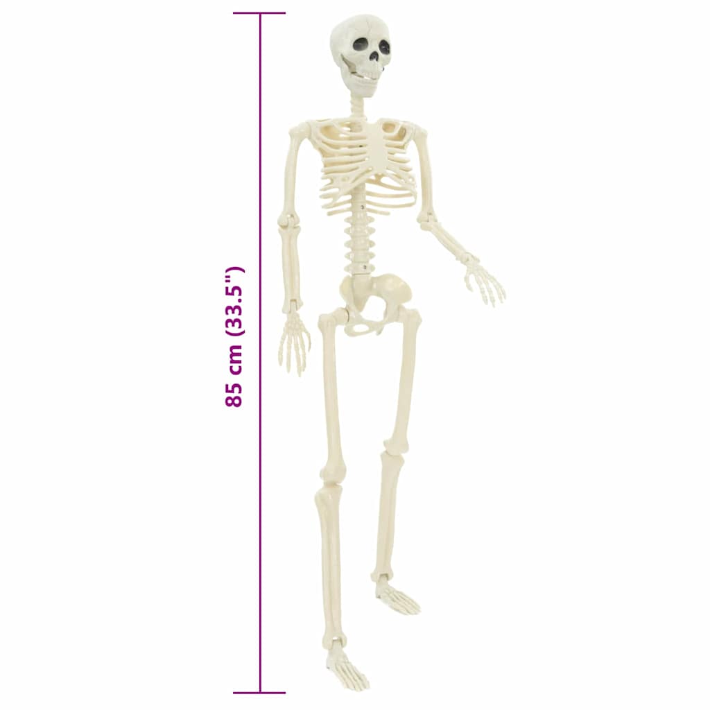 Halloweenský Kostlivec 2 Ks Bílá 85 Cm Pvc