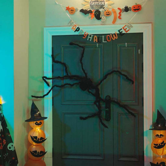 Halloweenská Pavoučí Dekorace 3 Ks Černá