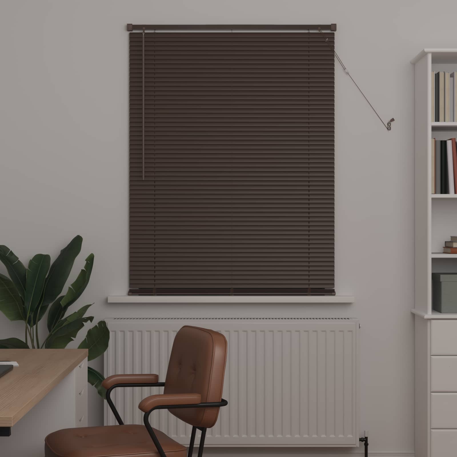 Venet Školní Žaluzie Tmavě Hnědá S Vzorem 150 X 70 Cm 25 Mm Pvc