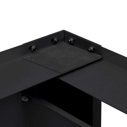 Podstavec Na Pračku 2 Ks Černý 127 X 54,5 X 32,5 Cm Ocel