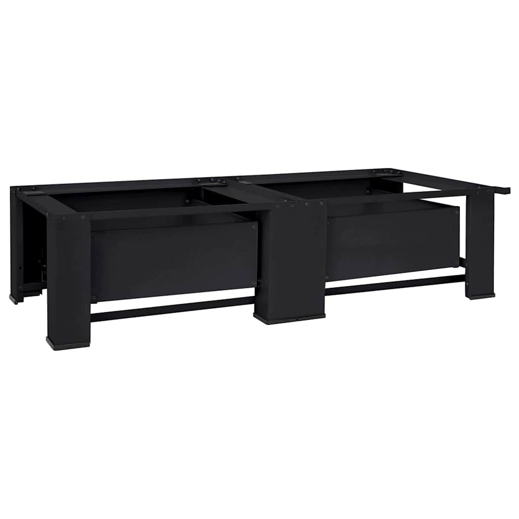 Podstavec Na Pračku 2 Ks Černý 127 X 54,5 X 32,5 Cm Ocel