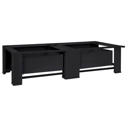Podstavec Na Pračku 2 Ks Černý 127 X 54,5 X 32,5 Cm Ocel