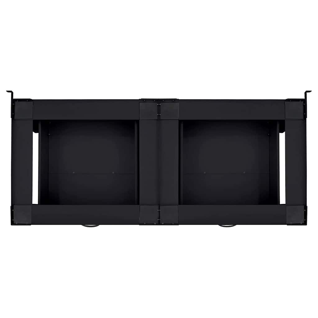 Podstavec Na Pračku 2 Ks Černý 127 X 54,5 X 32,5 Cm Ocel