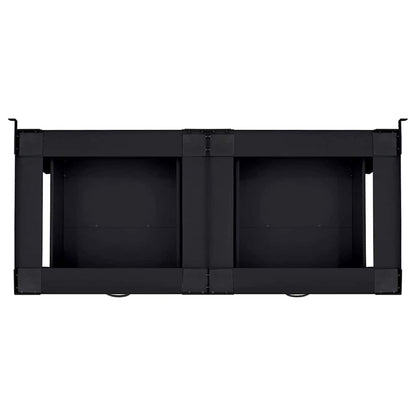 Podstavec Na Pračku 2 Ks Černý 127 X 54,5 X 32,5 Cm Ocel