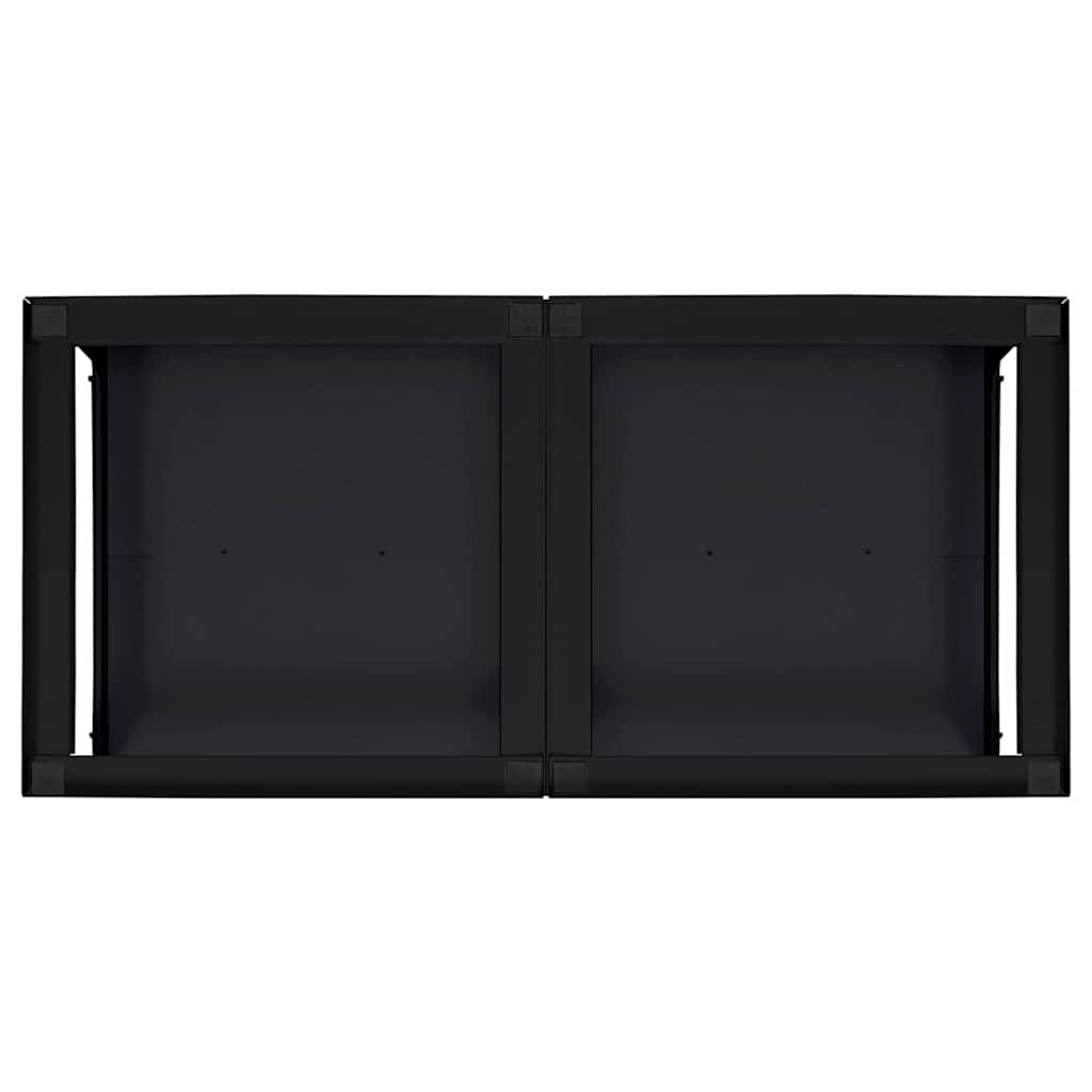 Podstavec Na Pračku 2 Ks Černý 124,5 X 61,5 X 32,5 Cm Ocel