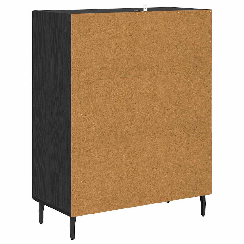Servírovací Skříň Černý Dub 69,5 X 34 X 90 Cm Kompozitní Dřevo
