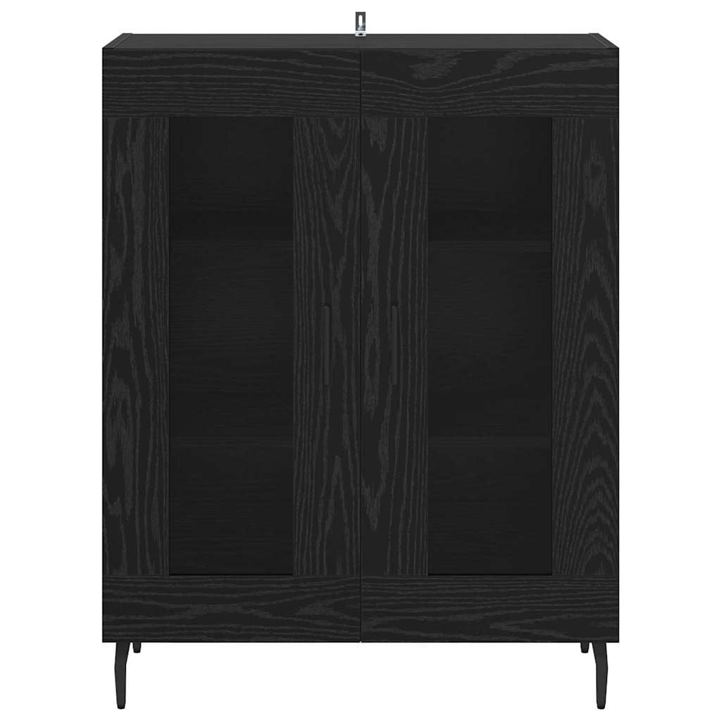 Servírovací Skříň Černý Dub 69,5 X 34 X 90 Cm Kompozitní Dřevo