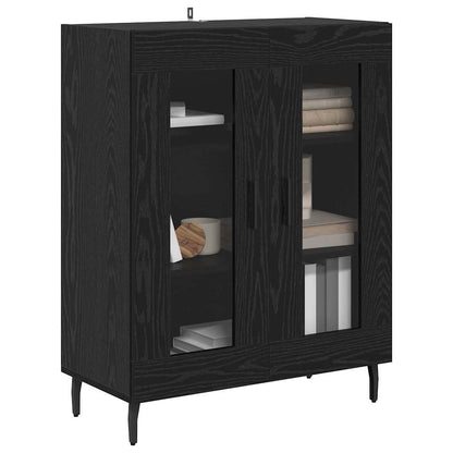 Servírovací Skříň Černý Dub 69,5 X 34 X 90 Cm Kompozitní Dřevo