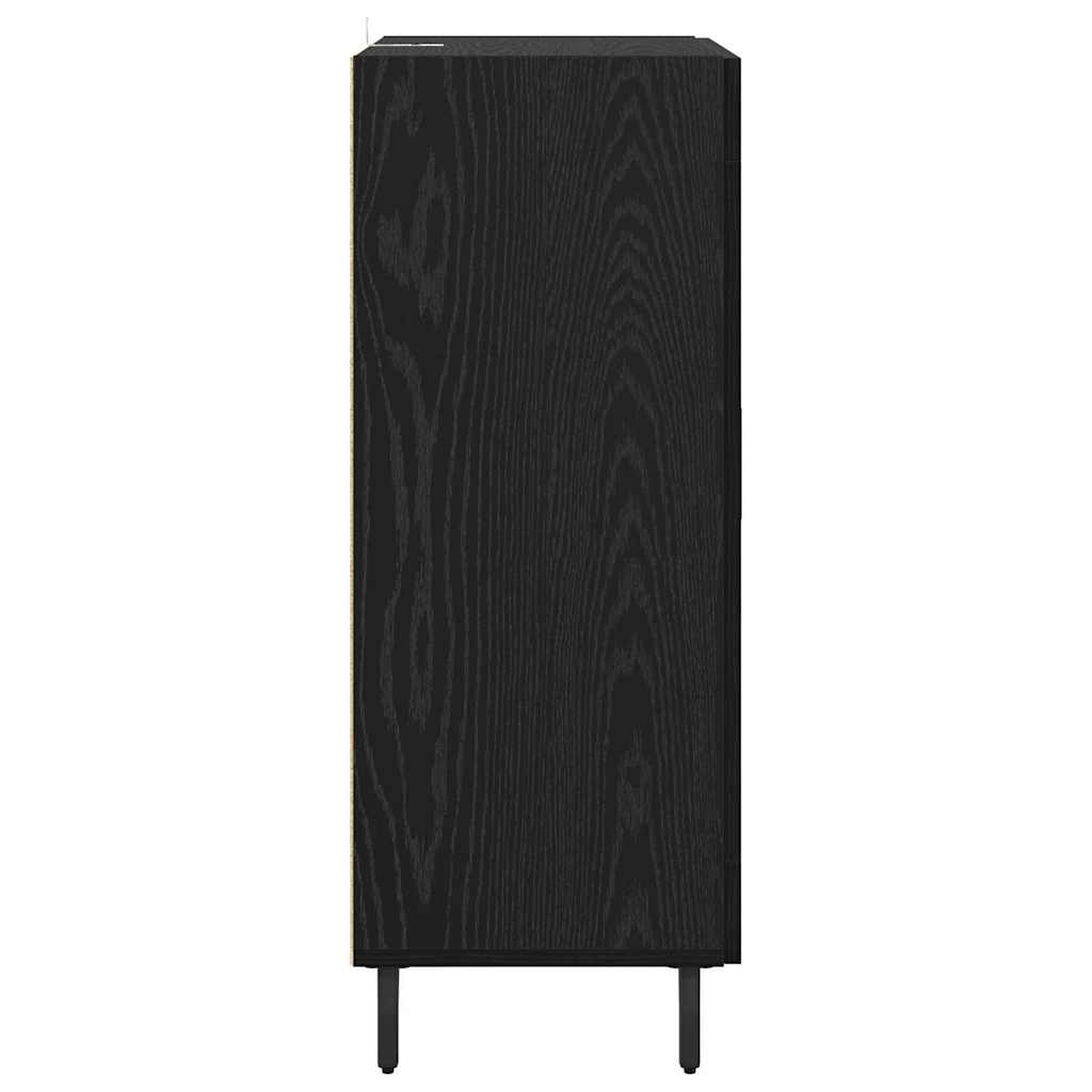 Servírovací Skříň Černý Dub 69,5 X 34 X 90 Cm Kompozitní Dřevo