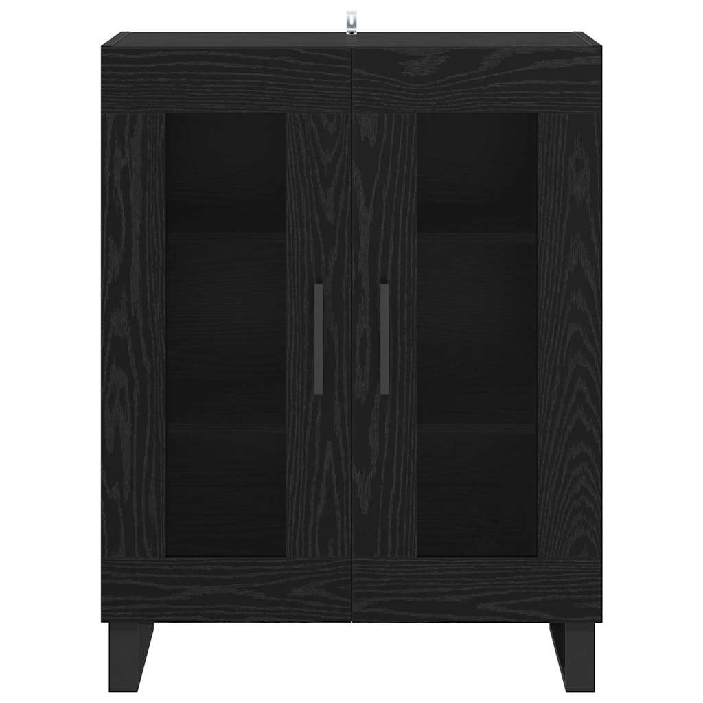 Servírovací Skříň Černý Dub 69,5 X 34 X 90 Cm Kompozitní Dřevo