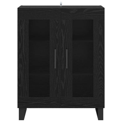 Servírovací Skříň Černý Dub 69,5 X 34 X 90 Cm Kompozitní Dřevo